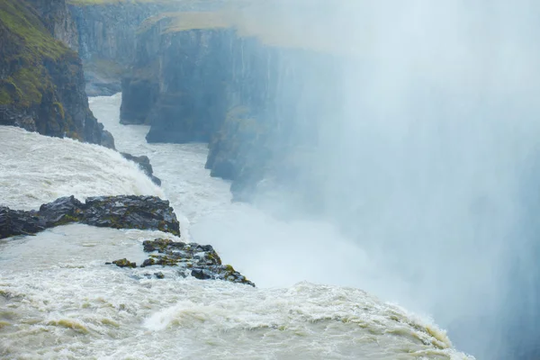 Island, Wasserfall Gullfoss Tour des Goldenen Rings — Stockfoto