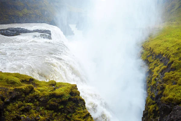 Island, vattenfallet Gullfoss rundtur Golden ring — Stockfoto
