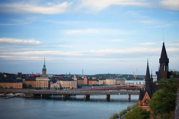 Estocolmo. Imagem da paisagem urbana de Estocolmo — Fotografia de Stock