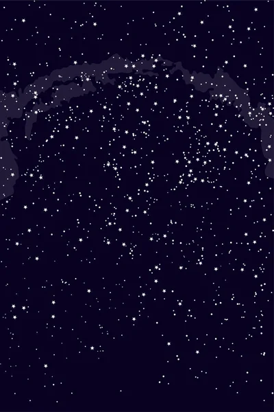 Constelaciones del hemisferio norte, mapa estelar. Astronomía científica — Vector de stock