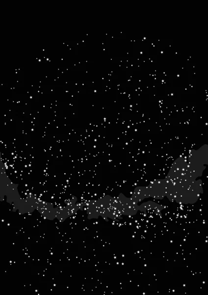Güney yarımkürenin gerçek takımyıldızları, yıldız haritası. Bilim astronomisi, mavi arka plan üzerine yıldız grafiği — Stok Vektör