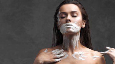 Dumbness and inability to speak about problems and thoughts, concept.