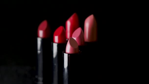 Lipstick, accessories for makeup. Several different colors