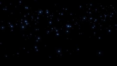 Gece yıldızlı gökyüzü, parlayan yıldızlı uzay,