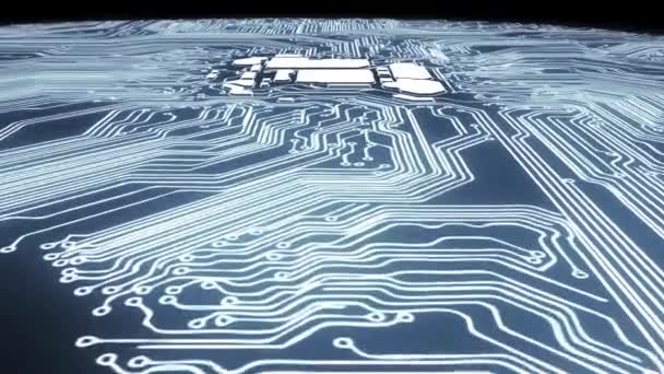 Intelligence artificielle, réseaux neuronaux sous forme de puces, cerveau d'ordinateur sous forme de cerveau humain ,