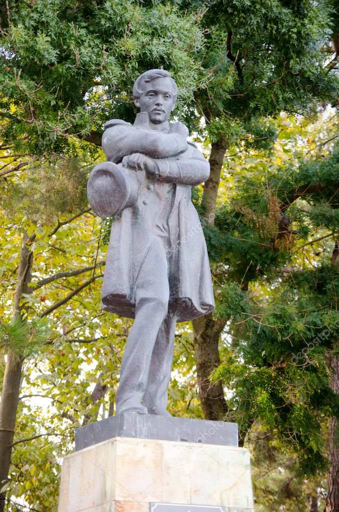 Monument to Mikhail Lermontov. Gelendzhik. – Stock Editorial Photo ...