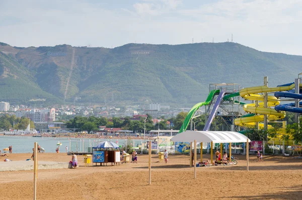 Gelendzhik. City Beach. — Zdjęcie stockowe