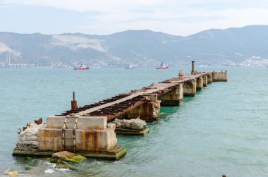 Novorossiysk. Sahil Gezinti görünümü.