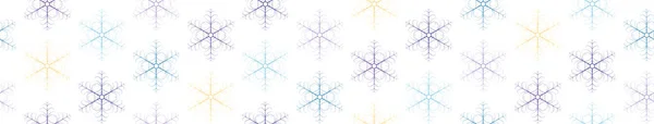 雪の結晶とクリスマスシームレスなパターン. — ストックベクタ