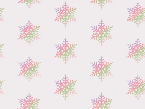 Christmas seamless gradient pattern with snowflakes on pink background. — ストックベクタ