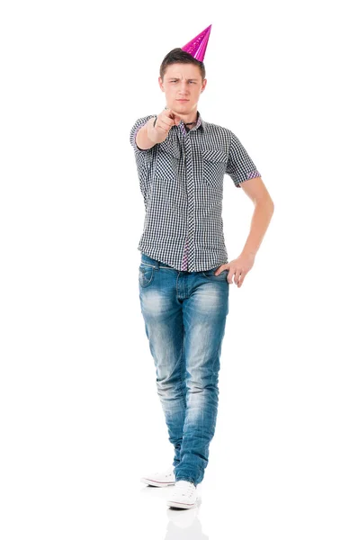 Student jongen met verjaardag GLB — Stockfoto