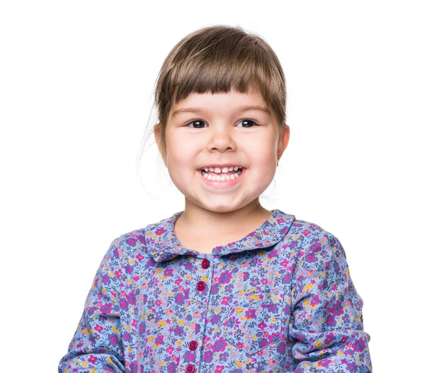 Retrato emocional de una niña — Foto de Stock