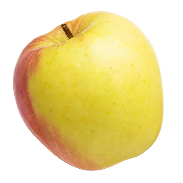 Jeden čerstvý jablečný na bílém — Stock fotografie