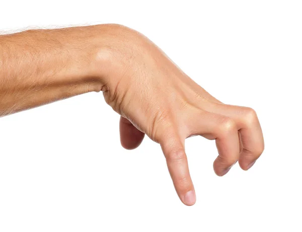 Homem sinal de mão — Fotografia de Stock