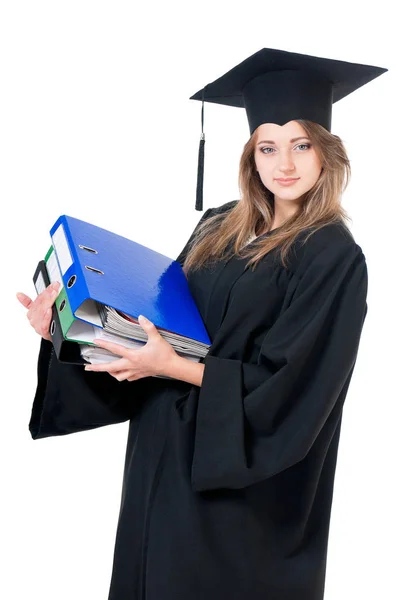 Graduate girl student — Stock Photo, Image