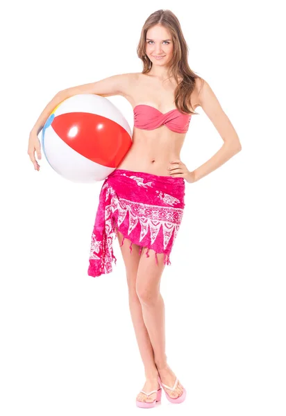 Mädchen posiert im Bikini — Stockfoto