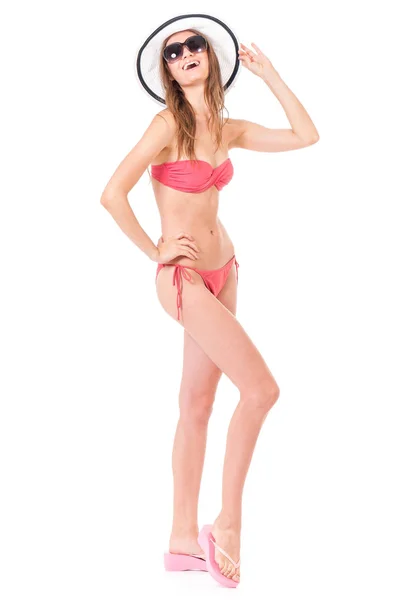 Meisje poseren in bikini — Stockfoto