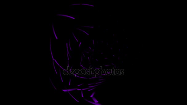 Animation of purple rotating circles — Stock Video