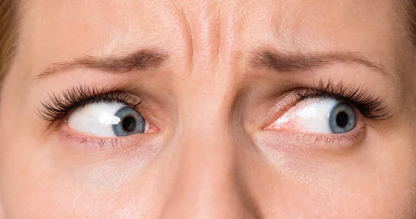 Face woman with eyes and eyelashes — Stock Photo, Image