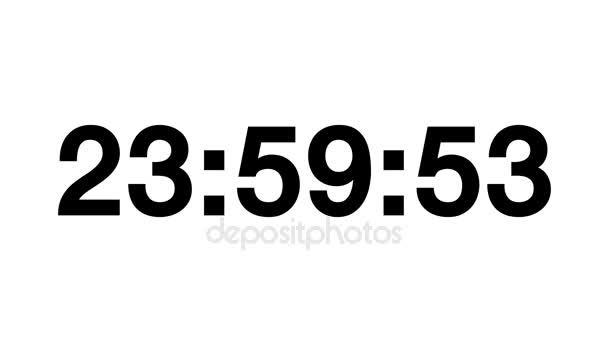 Countdown von 24 Stunden — Stockvideo