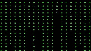 Animasyonlu dijital yağmur