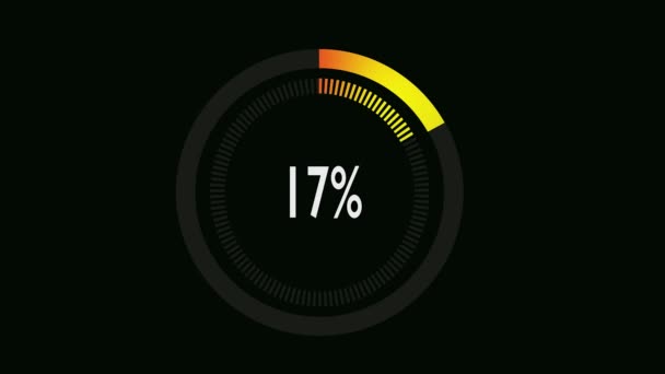 Carta infográfica circular — Vídeo de stock