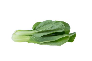 Beyaz arka plan üzerinde izole pok choi