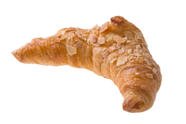 Croissant, samostatný izolované na bílém — Stock fotografie