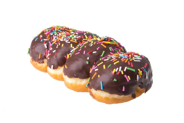 Donuts isolado no fundo branco — Fotografia de Stock
