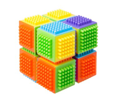 Beyaz arka planda izole edilmiş çocuk oyuncakları