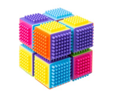 Beyaz arka planda izole edilmiş çocuk oyuncakları