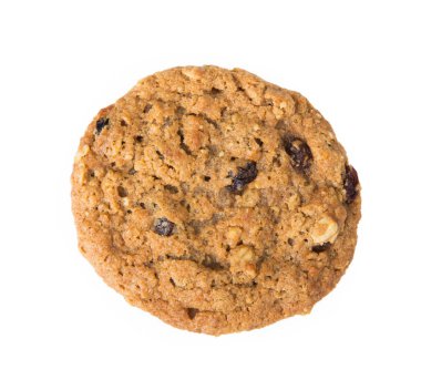 Beyaz arka plan üzerinde yumuşak kurabiye