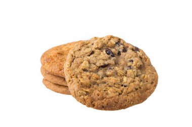 Beyaz arka plan üzerinde yumuşak kurabiye