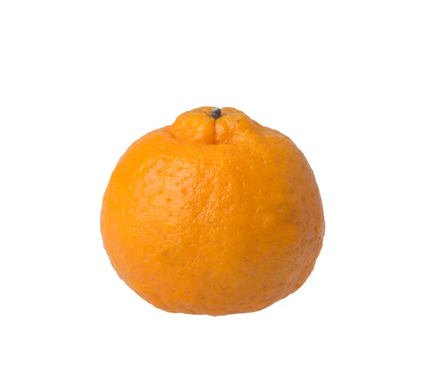 Laranja de tangerina sobre fundo branco — Fotografia de Stock