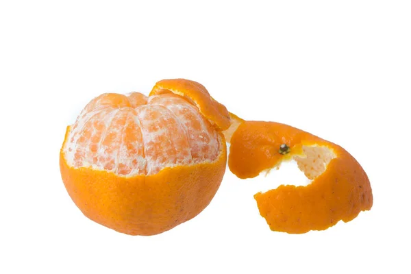 Tangerine orange on white background — Stock Photo, Image