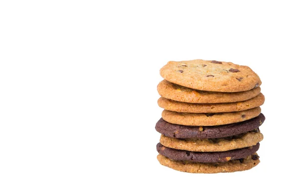 Galletas suaves sobre fondo blanco — Foto de Stock