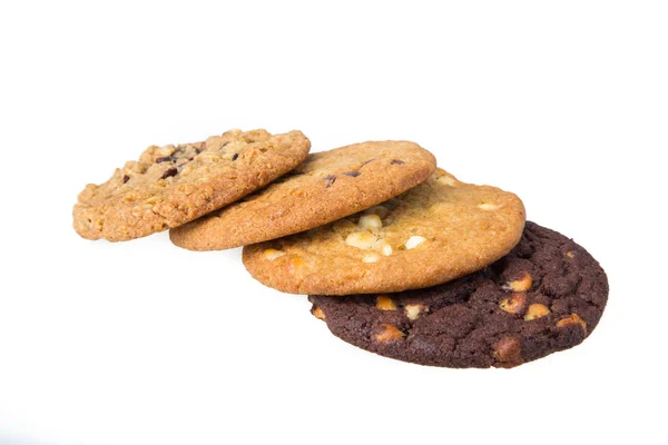 Weiche Cookies auf weißem Hintergrund — Stockfoto