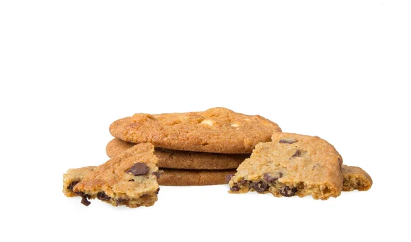 Galletas suaves sobre fondo blanco — Foto de Stock