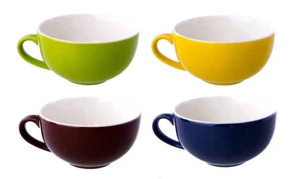 Kolorowy kubek ceramiczny — Zdjęcie stockowe
