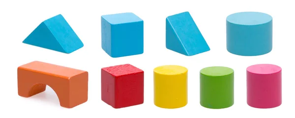 Wooden building blocks — Stock Photo, Image