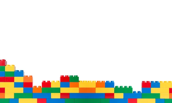 Plastic building blocks — Stock Photo, Image