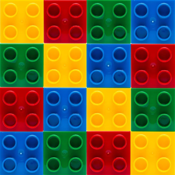 Plastic building blocks — Stock Photo, Image