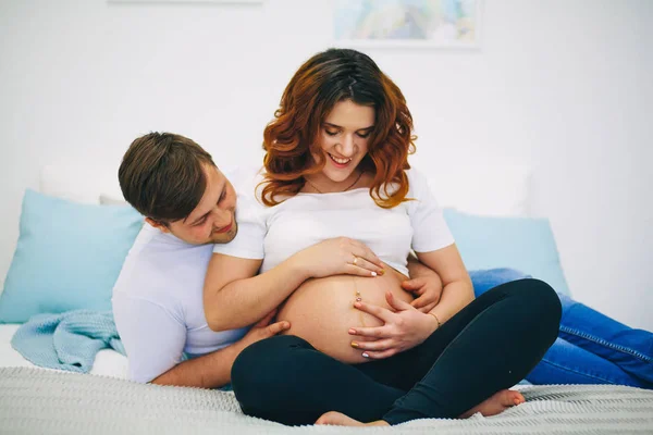 Gravid kvinna. — Stockfoto