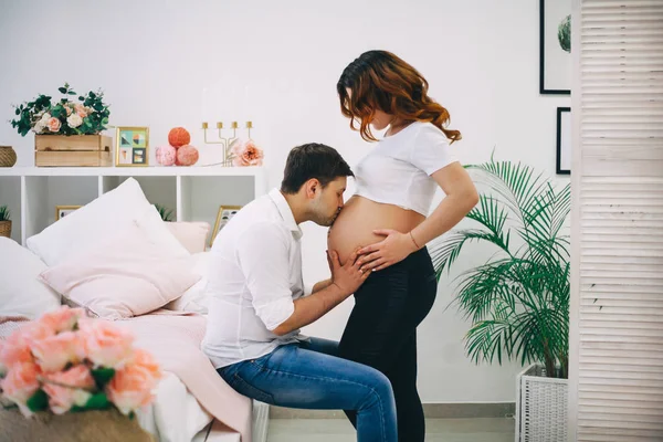 Gravid kvinna. — Stockfoto