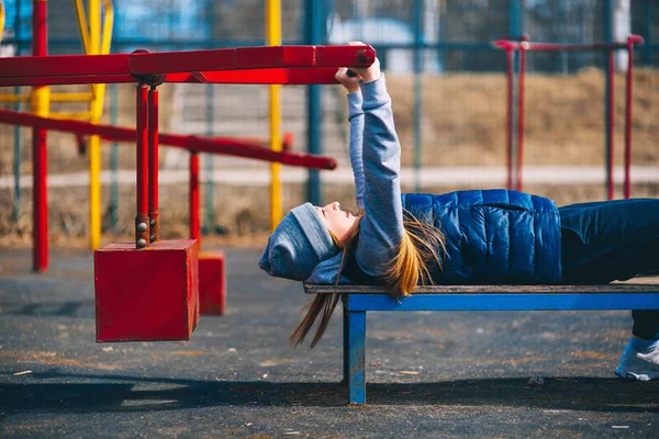 Junge Sportlerin. — Stockfoto