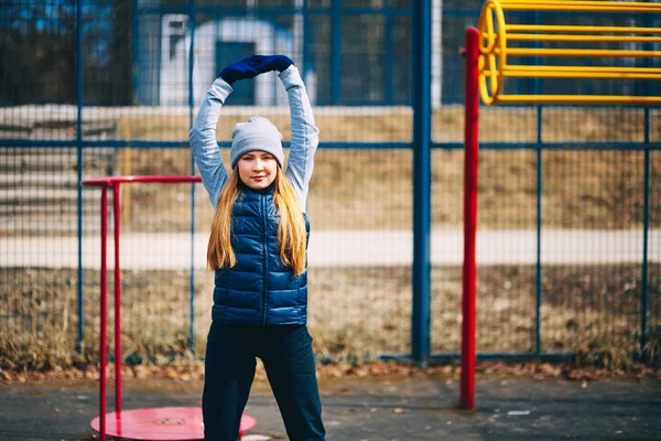 Genç kadın sporcumuz. — Stok fotoğraf