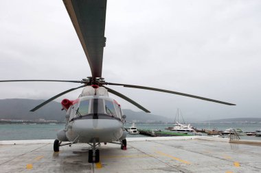 Rus helikopteri Mi-8 Amt Tarih bir sergi alanı