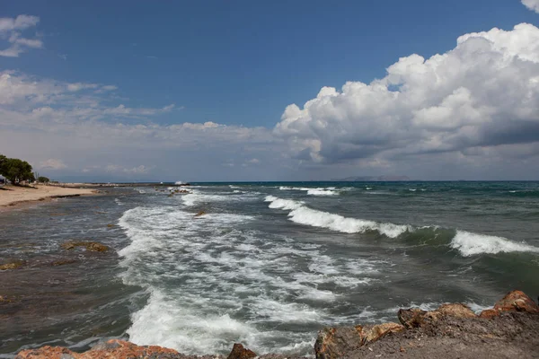Vistas al mar, Creta Analipsi, Grecia — Foto de Stock