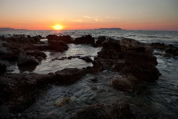 Akdeniz 'de gün batımı
