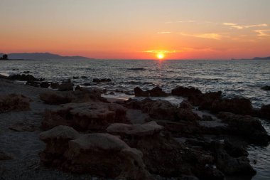 Akdeniz 'de gün batımı